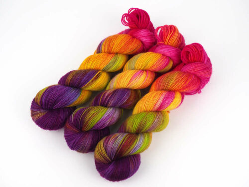 JulieL. handgefärbte Wolle Sockenwolle hand dyed yarn sock