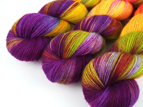 JulieL. handgefärbte Wolle Sockenwolle hand dyed yarn sock