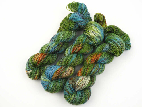 SeemannsGarn Spunart Sockenwolle handgefärbt hand dyed spun yarn