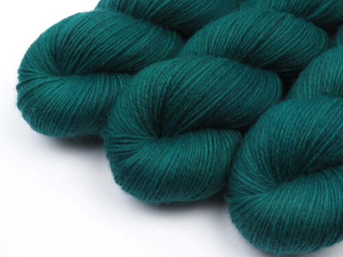 Smaragd DK Sport Aran Bulky handgefärbt handdyed sock yarn