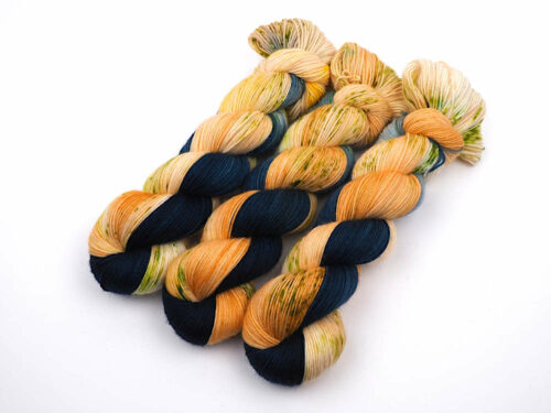 ApricotFizz handgefärbte Wolle Sockenwolle hand dyed yarn sock