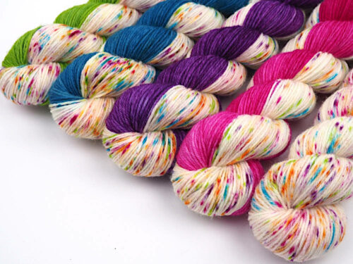 LolliPop midi set Luxus HighTwist handgefärbt handdyed sock yarn