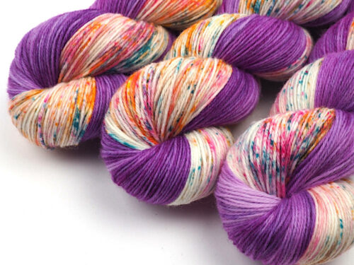 Rapunzel handgefärbte Wolle Luxus HighTwist handdyed sock yarn